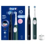 Oral-B iO Series 2 Ηλεκτρική Οδοντόβουρτσα με Αισθητήρα Πίεσης και Θήκη Ταξιδίου Night Black / Forest Green