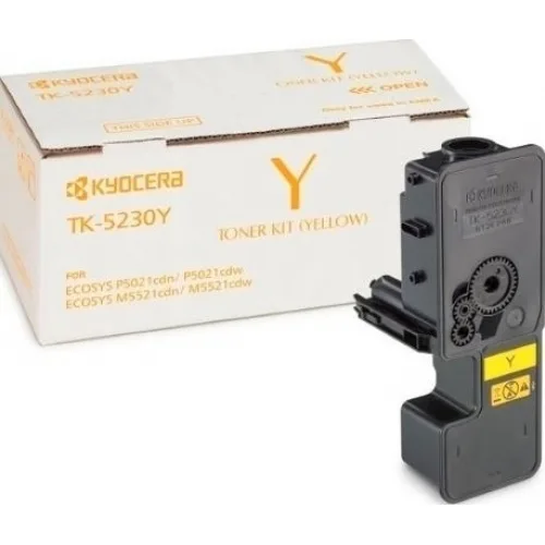 Kyocera TK-5230Y Γνήσιο Toner Laser Εκτυπωτή Κίτρινο High Capacity 2200 Σελίδων (1T02R9ANL0) - Image 1