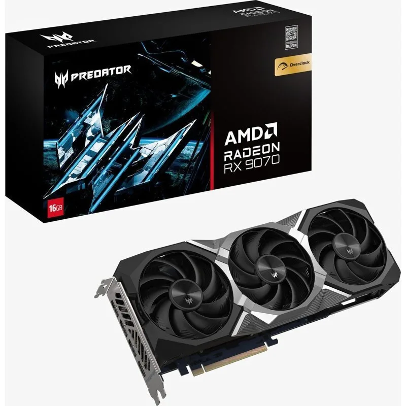20250506133950_acer_radeon_rx_9070_16gb_gddr6_karta_grafikon_dp_z4gww_p01 Acer Radeon RX 9070 16GB GDDR6 Predator BiFrost Κάρτα Γραφικών DP.Z4GWW.P01 - Image 1