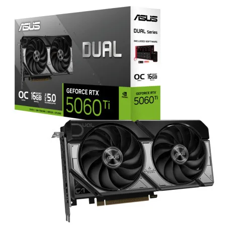Asus GeForce RTX 5060 Ti 16GB GDDR7 Dual OC Κάρτα Γραφικών 90YV0MH0-M0NA00 - Image 1