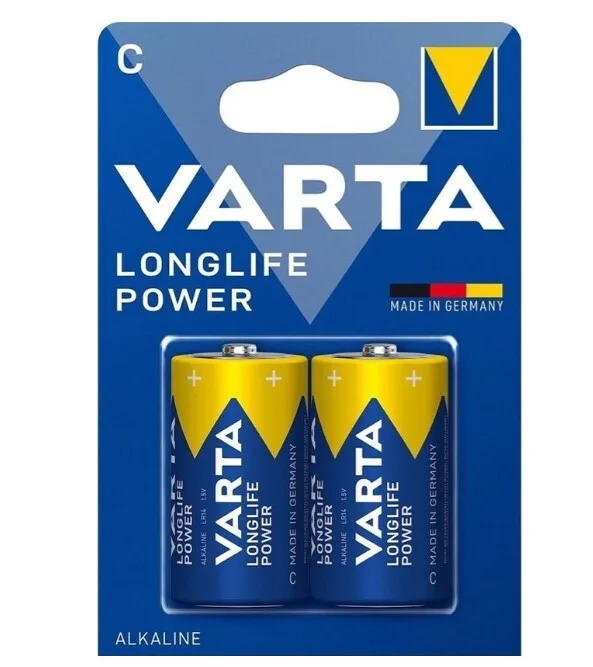 Varta Longlife Power Αλκαλικές Μπαταρίες C 1.5V 2τμχ 04914121422 - Image 1