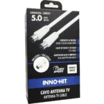 Innohit Καλώδιο Κεραίας Coax male - Coax female Λευκό 5m 1τμχ