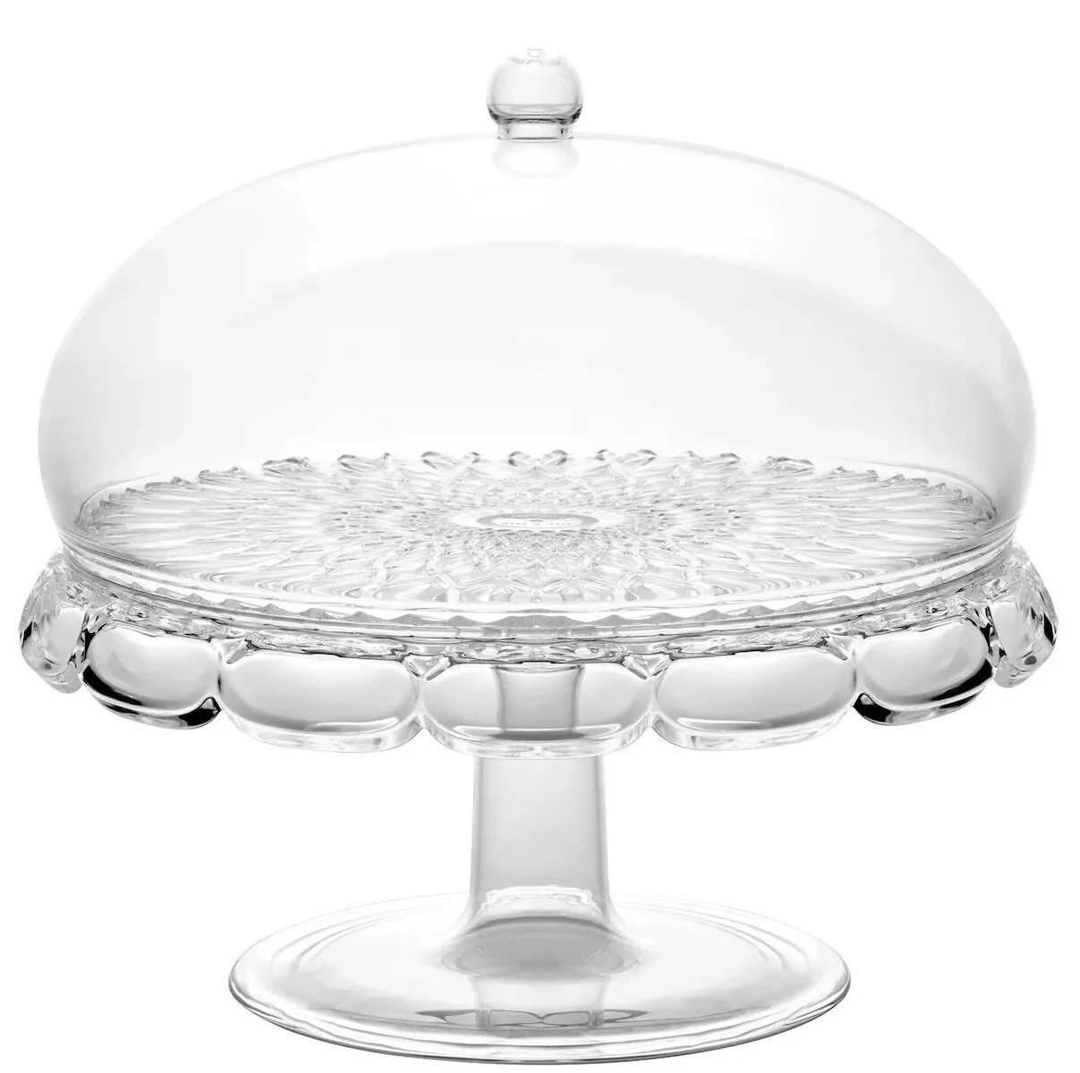 20250508112848_guzzini_tourtiera_plastiki_me_podi_30ek_131901sar00 Guzzini Τουρτιέρα Πλαστική με Πόδι Διάφανη 30εκ. 131901SAR00 - Image 1
