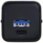 3MK Φορτιστής Χωρίς Καλώδιο GaN με Θύρα USB-A και Θύρα USB-C 20W Power Delivery / Quick Charge 4+ Μαύρος (Hyper)
