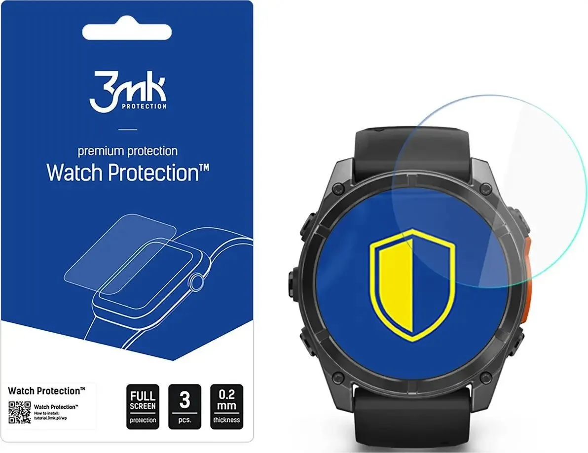 3MK Watch Protection Tempered Glass για το Garmin Fenix 8 3τμχ - Image 1