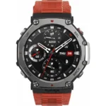Amazfit T-Rex 3 Stainless Steel 48mm Αδιάβροχο Smartwatch με Παλμογράφο (Lava)