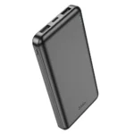 Hoco J100 Power Bank 10000mAh με 2 Θύρες USB-A Μαύρο
