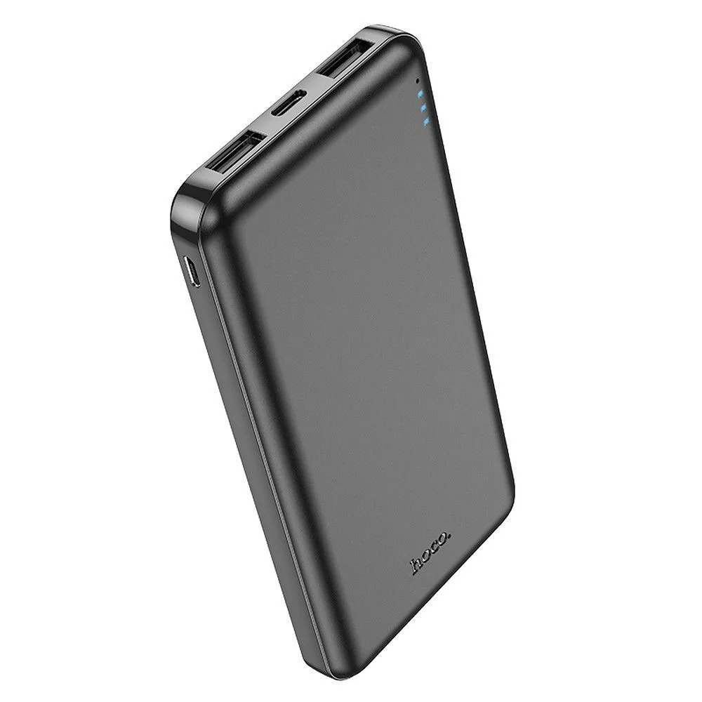 20250508165148_ec37ac52 Hoco J100 Power Bank 10000mAh με 2 Θύρες USB-A Μαύρο - Image 1