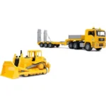 Bruder MAN TGA Tieflader με Bulldozer Cat Φορτηγό 1:16