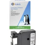 G&G Ταινία Ετικετογράφου 1m x 12mm RL-D-45010P-BK/CL-12MM7M