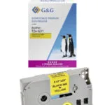 G&G Ταινία Ετικετογράφου RL-B-T631P-BK/YE-12MM8M