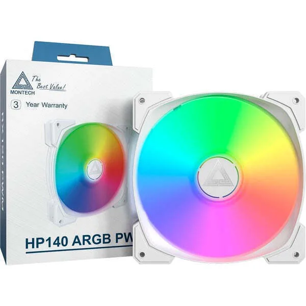 20250509124628_c2f02cc2 Montech Case Fan 140mm με ARGB Φωτισμό Λευκό - Image 1