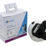 G&G RL-B-D11201T-BK/WT-29MM90MM Αυτοκόλλητες Ετικέτες σε Ρολό 29x90mm