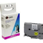 G&G Ταινία Ετικετογράφου RL-B-S-T231P-BK/WT-12MM8M