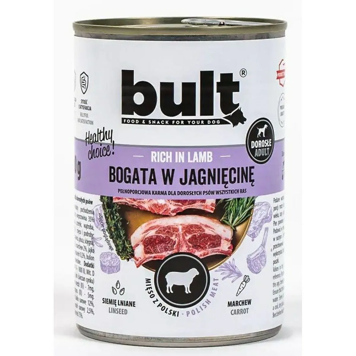 20250512103629_bult_ygri_trofi_skylon_me_arni_choris_glouteni_400gr Bult Υγρή Τροφή Σκύλων με Αρνί χωρίς Γλουτένη 400gr - Image 1