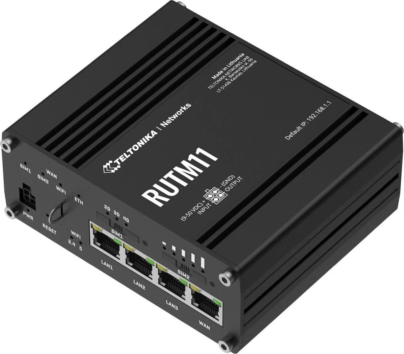 Teltonika RUTM11 v3 Ασύρματο 4G Router Wi‑Fi 5 με 3 Θύρες Gigabit - Image 1