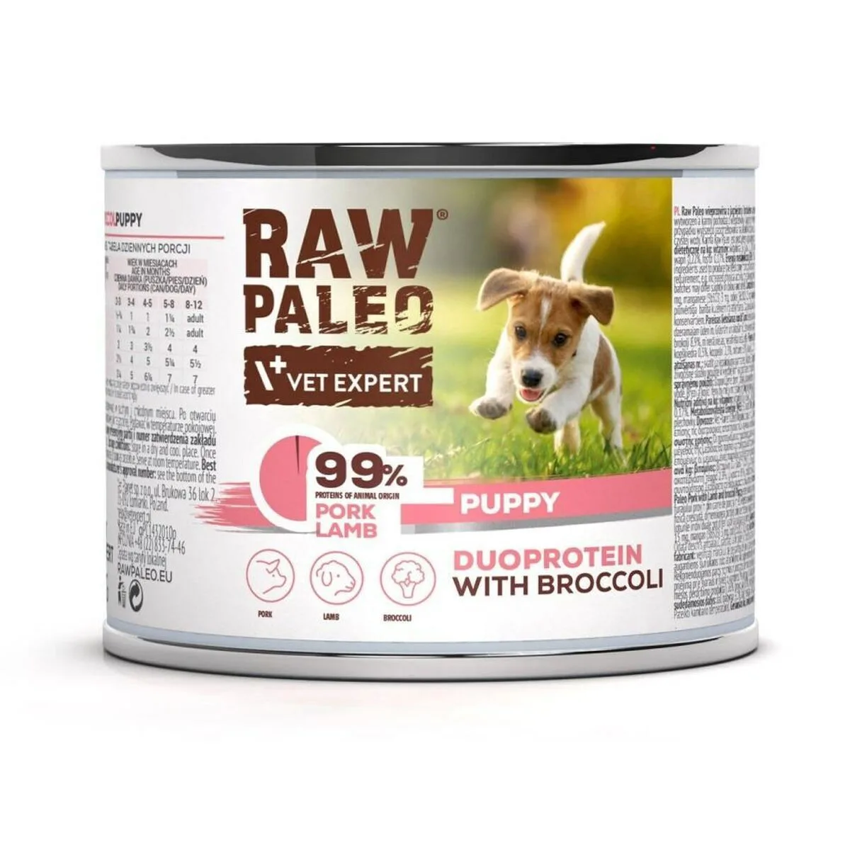20250512163806_vetexpert_raw_paleo_ygri_trofi_gia_koutavia_se_konserva_me_choirino_kai_arni_choris_sitira_glouteni_200gr VetExpert Raw Paleo Υγρή Τροφή για Κουτάβια σε Κονσέρβα με Χοιρινό και Αρνί χωρίς Σιτηρά & Γλουτένη 200gr - Image 1