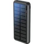 Boompods Obi Ηλιακό Power Bank 10000mAh με 2 Θύρες USB-A Μαύρο