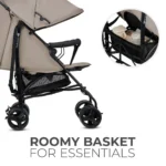 Kinderkraft Tik Καρότσι Μπαστούνι Kατάλληλο από 6+ Mηνών Stone Beige 6.5kg KSTIK000BEG0000
