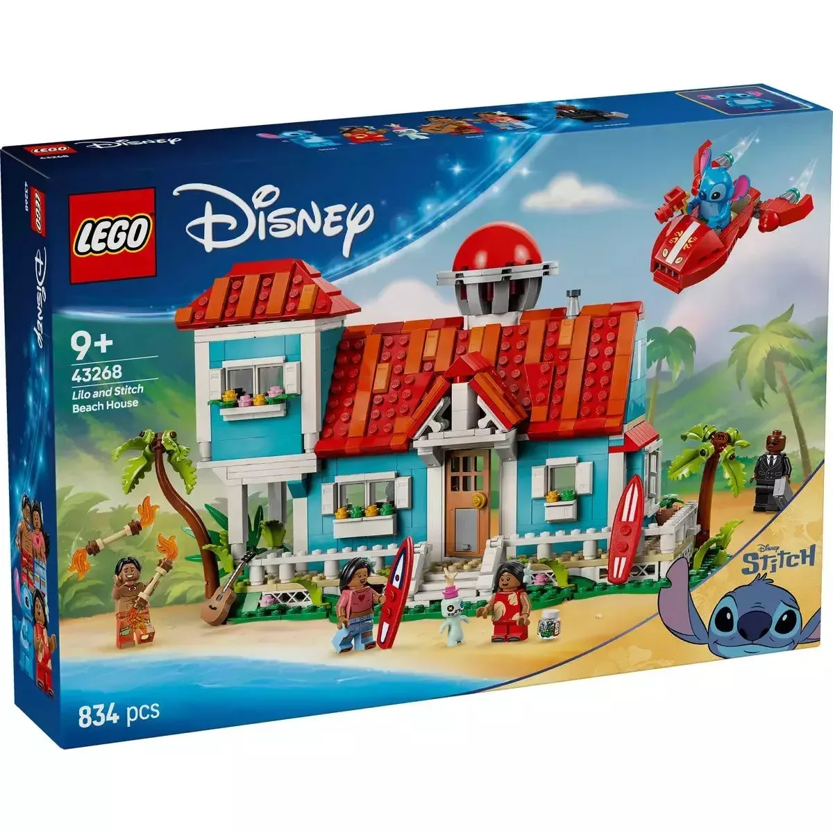 LEGO Disney Lilo and Stitch Beach House για 9+ Ετών 834τμχ 43268 - Image 1