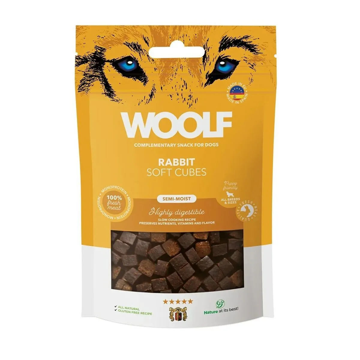 20250513141706_ccdef2dd Woolf Snacks Λιχουδιά Σκύλου με Κουνέλι και Λαγό 100gr - Image 1