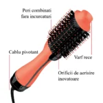 Revlon Volumiser Κεραμική Ηλεκτρική Βούρτσα με Αέρα για Ίσιωμα 800W Apricot Edition RVDR5222AE