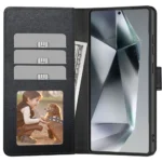 Tech-Protect Matte Wallet Δερμάτινο Μαύρο (Motorola Moto G15, Motorola Moto G15 Power)
