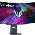 LG UltraGear 45GX90SA-B Ultrawide OLED HDR Curved Monitor 45" QHD 3440x1440 240Hz με Χρόνο Απόκρισης 0.03ms GTG