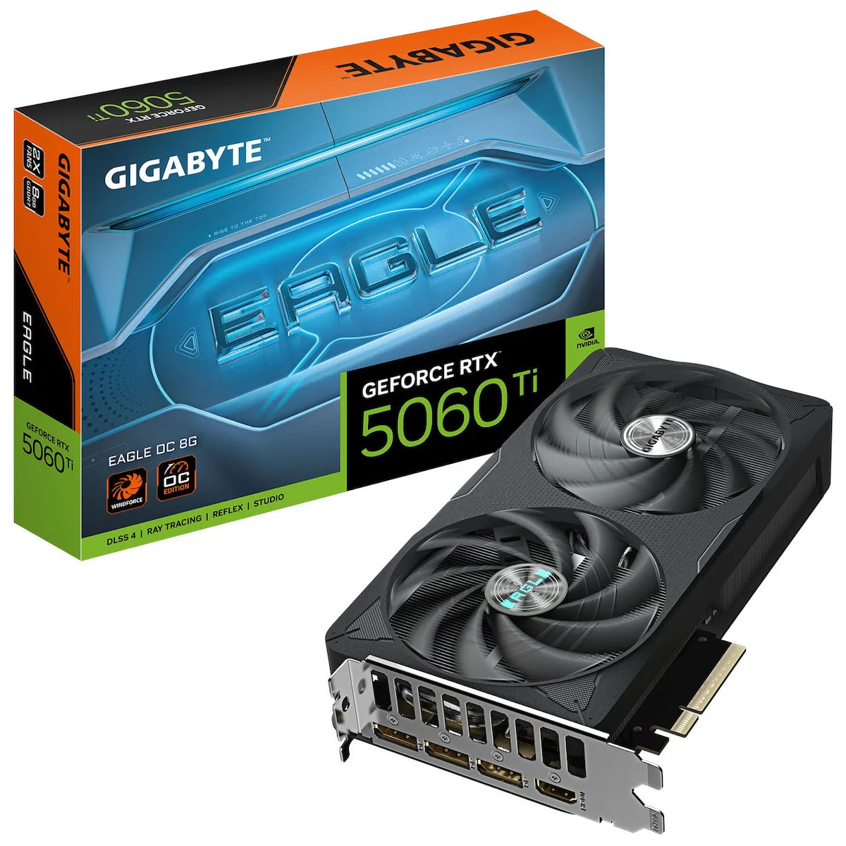 Gigabyte GeForce RTX 5060 Ti 8GB GDDR7 Eagle OC Κάρτα Γραφικών GV-N506TEAGLE OC-8GD - Image 1