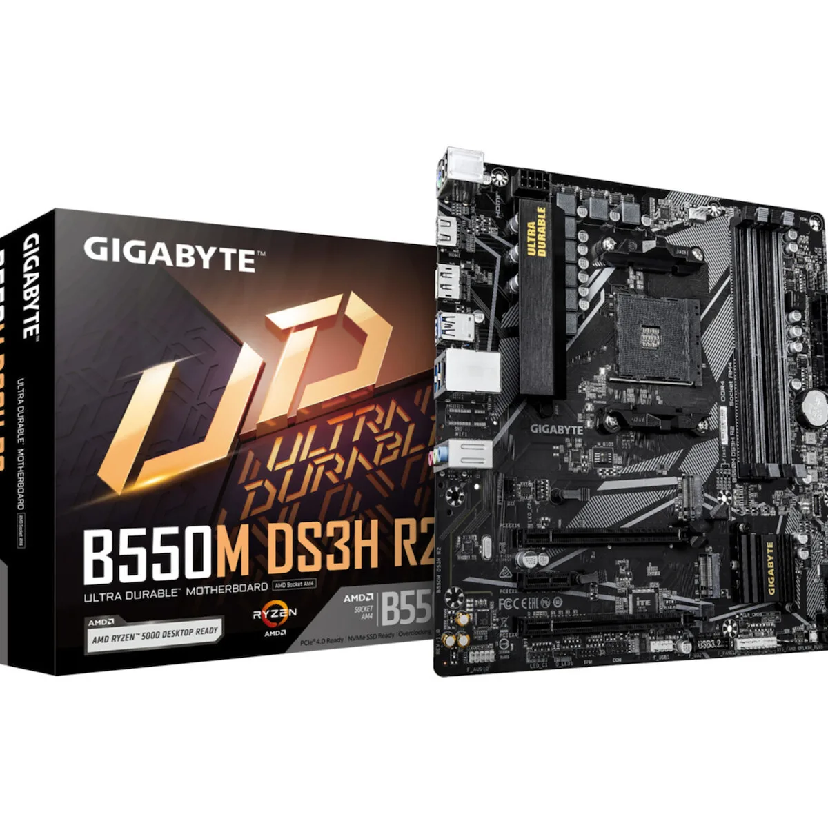 Gigabyte B550M DS3H R2 Motherboard Micro ATX με AMD AM4 Socket - Image 1