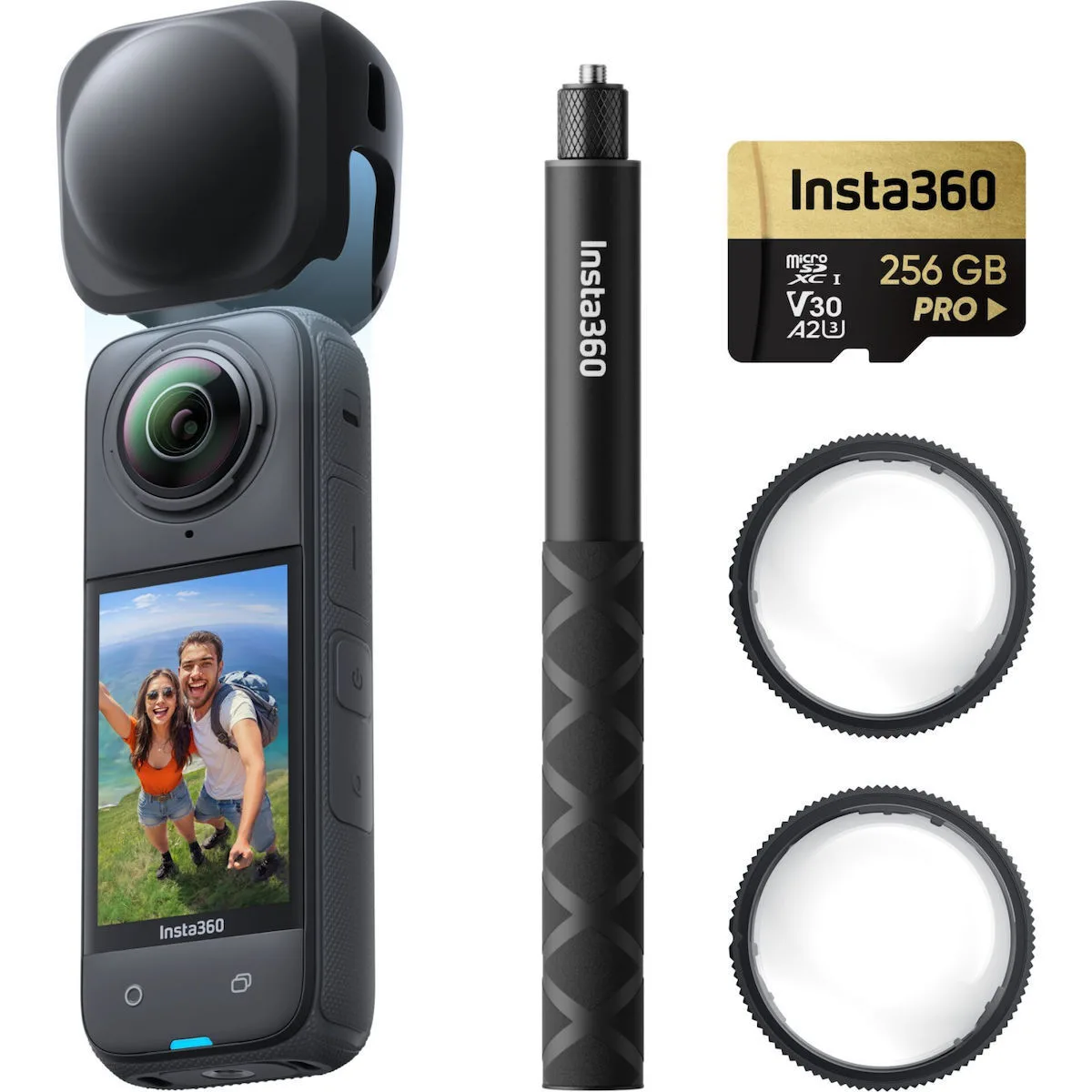 20250516163222_insta360_x4_action_camera_8k_lipsis_360_ypovrychia_me_othoni_afis_2_5_kai_wi_fi_mayri Insta360 X4 Action Camera 8K Λήψης 360° Υποβρύχια με Οθόνη Αφής 2.5" και Wi-Fi Μαύρη - Image 1