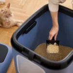 Rotho My Pet Biala Xl Τουαλέτα Γάτας Κλειστή Μπλε
