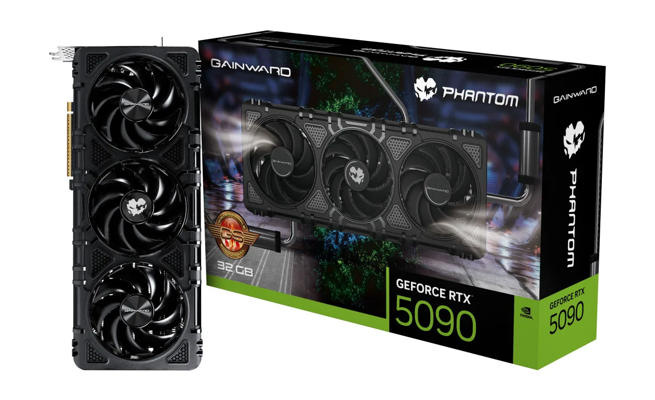 20250519132328_palit_geforce_rtx_5090_32gb_gddr7_phantom_gs_karta_grafikon_ne75090s19r5_gb2020p Gainward GeForce RTX 5090 32GB GDDR7 Phantom GS Κάρτα Γραφικών NE75090S19R5-GB2020P - Image 1
