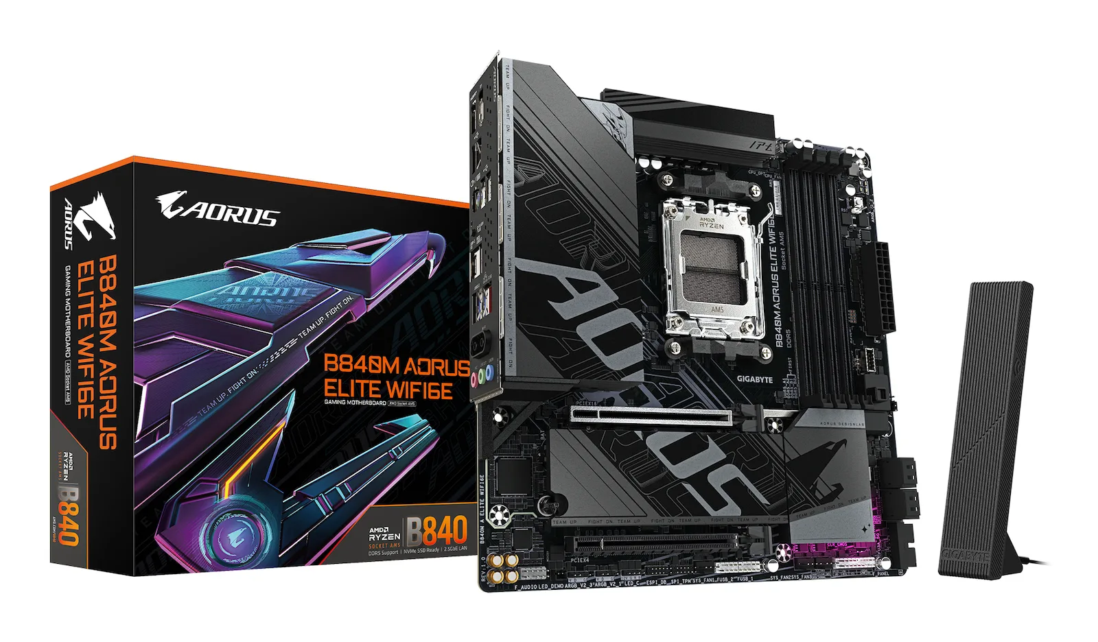 Gigabyte B840M Aorus Elite WIFI6E Motherboard Micro ATX με AMD AM5 Socket - Image 1