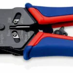 Knipex Πρέσα Ακροδεκτών Δικτύου RJ45, RJ10 με Απογυμνωτή & Μηχανισμό Καστάνιας (Μήκος 200mm) 97 51 12 SB