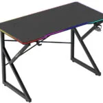 Γραφείο Gaming Ξύλινο Black με LED 120x60x75εκ.