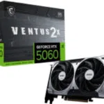 MSI GeForce RTX 5060 8GB GDDR7 Ventus 2X OC Κάρτα Γραφικών 602-V537-24S V537-002R