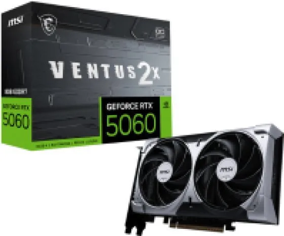 MSI GeForce RTX 5060 8GB GDDR7 Ventus 2X OC Κάρτα Γραφικών 602-V537-24S V537-002R - Image 1