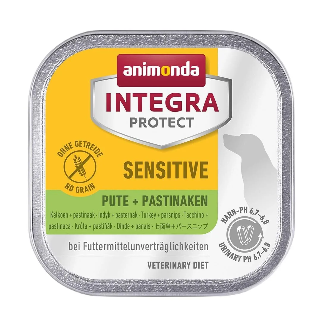 20250522120945_e3513243 Animonda Integra Protect Sensitive Υγρή Τροφή Σκύλων σε Ταψάκι με Γαλοπούλα χωρίς Σιτηρά 150gr - Image 1