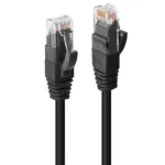 Lindy U/UTP Cat.6 Καλώδιο Δικτύου Ethernet 5m Μαύρο 1τμχ (45435)