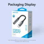 Vention Μετατροπέας Lightning / 3.5mm male σε Lightning / 3.5mm male Γκρι 1τμχ 40455