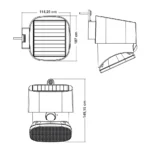 GBC Επιτοίχιο Ηλιακό Φωτιστικό 10W 2000lm με Φυσικό Λευκό Φως 4000K IP54 14.515x10.7x11.405εκ. SWL001WN