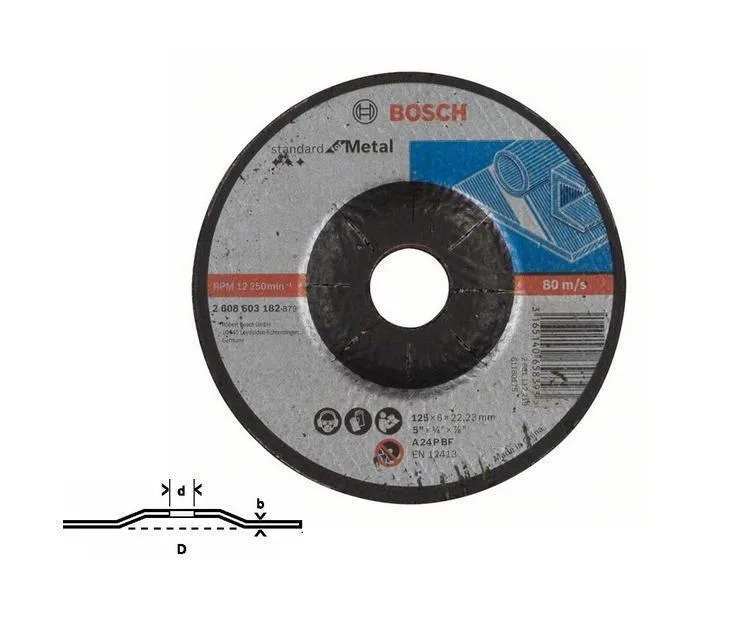 20250523145419_7de26a23 Bosch 2608603182 Δίσκος Λείανσης Μετάλλου Σπαστός 125mm - Image 1
