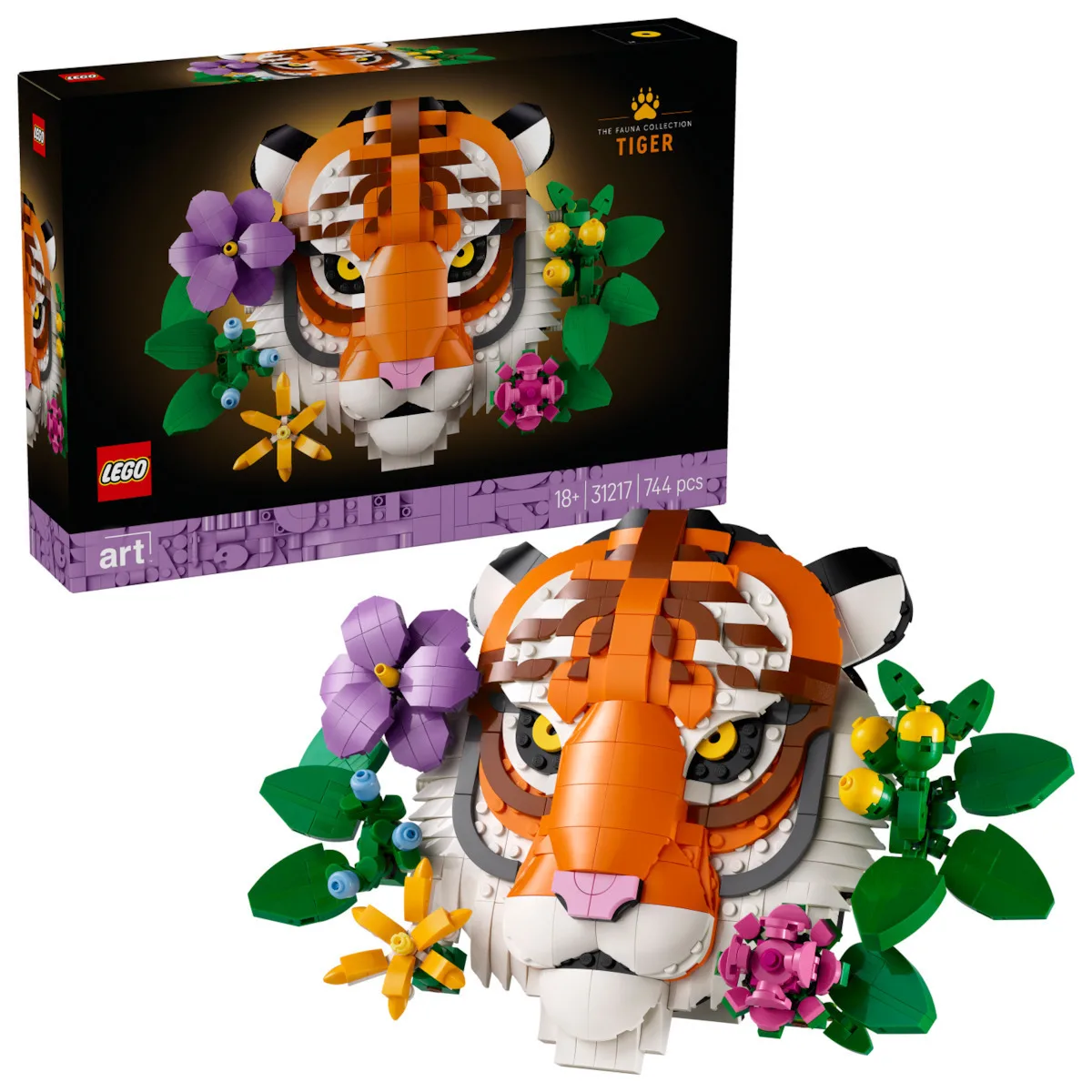 LEGO Art The Fauna Collection - Tiger για 18+ Ετών 744τμχ 31217 - Image 1