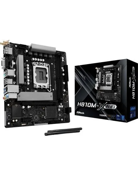 ASRock H810M-X WiFi Motherboard Micro ATX με Intel 1851 Socket 90-MXBS6-A0UAYZ - Image 1