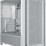 Corsair Frame 4000D RS Midi Tower Κουτί Υπολογιστή με Πλαϊνό Παράθυρο Λευκό