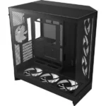 NZXT H9 Flow RGB+ Gaming Midi Tower Κουτί Υπολογιστή με Πλαϊνό Παράθυρο Μαύρο Ματ