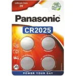 Panasonic Power Μπαταρίες Λιθίου Ρολογιών CR2025 3V 4τμχ