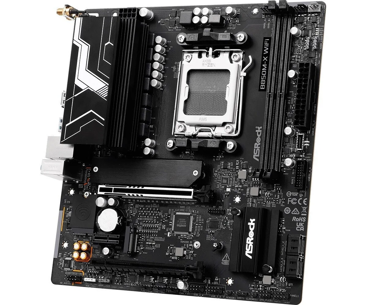 ASRock B850M-X WiFi rev. 2.0 Motherboard Micro ATX με AMD AM5 Socket 90-MXBSH0-A0UAYZ - Image 1