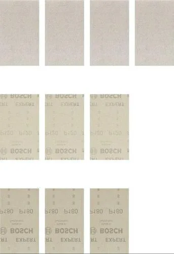 Bosch Expert M480 Φύλλο Λείανσης Έκκεντρου Τριβείου K80 / K120 / K180 133x133mm Σετ 10τμχ 2608901205 - Image 1